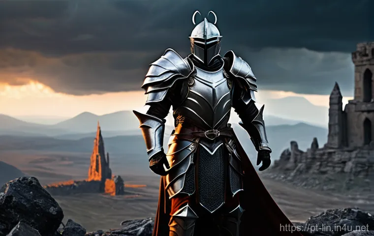 리니지 장비 업그레이드 공략 - **Prompt:** A seasoned human wizard, dressed in layered, dignified robes that cover his body complet...