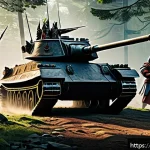 리니지 단체 사냥 전략 - A dynamic fantasy RPG party hunting scene showing a balanced group composition with a heavily armore...